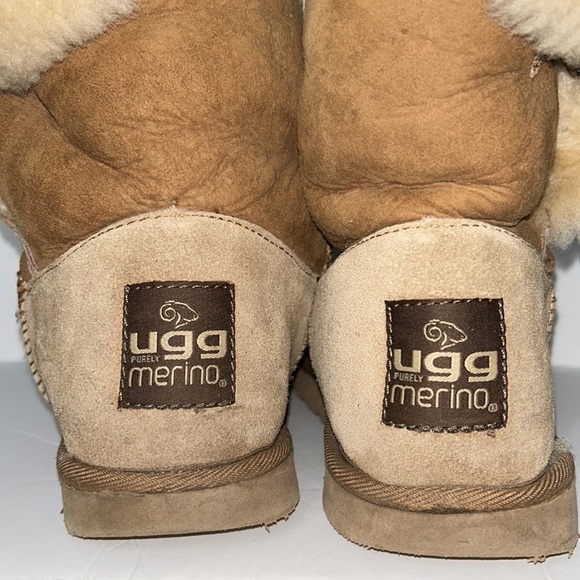 UGG Purely Merino from Australia Tan boots size 8” - Picture 3 of 11